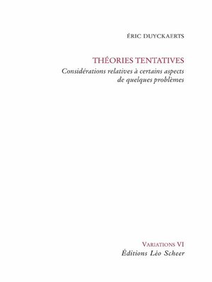 cover image of Théories Tentatives